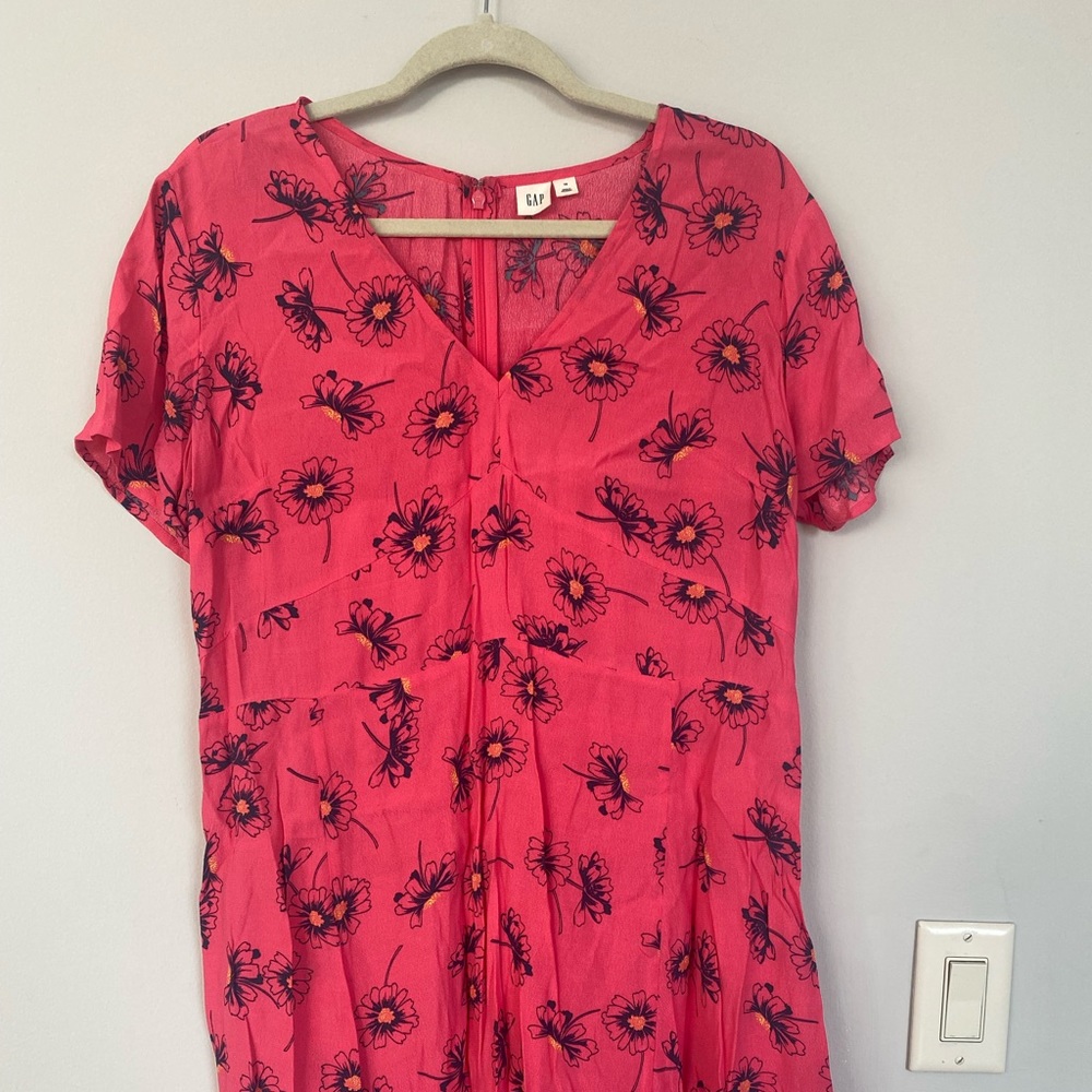 GAP Bright Pink Floral Dress